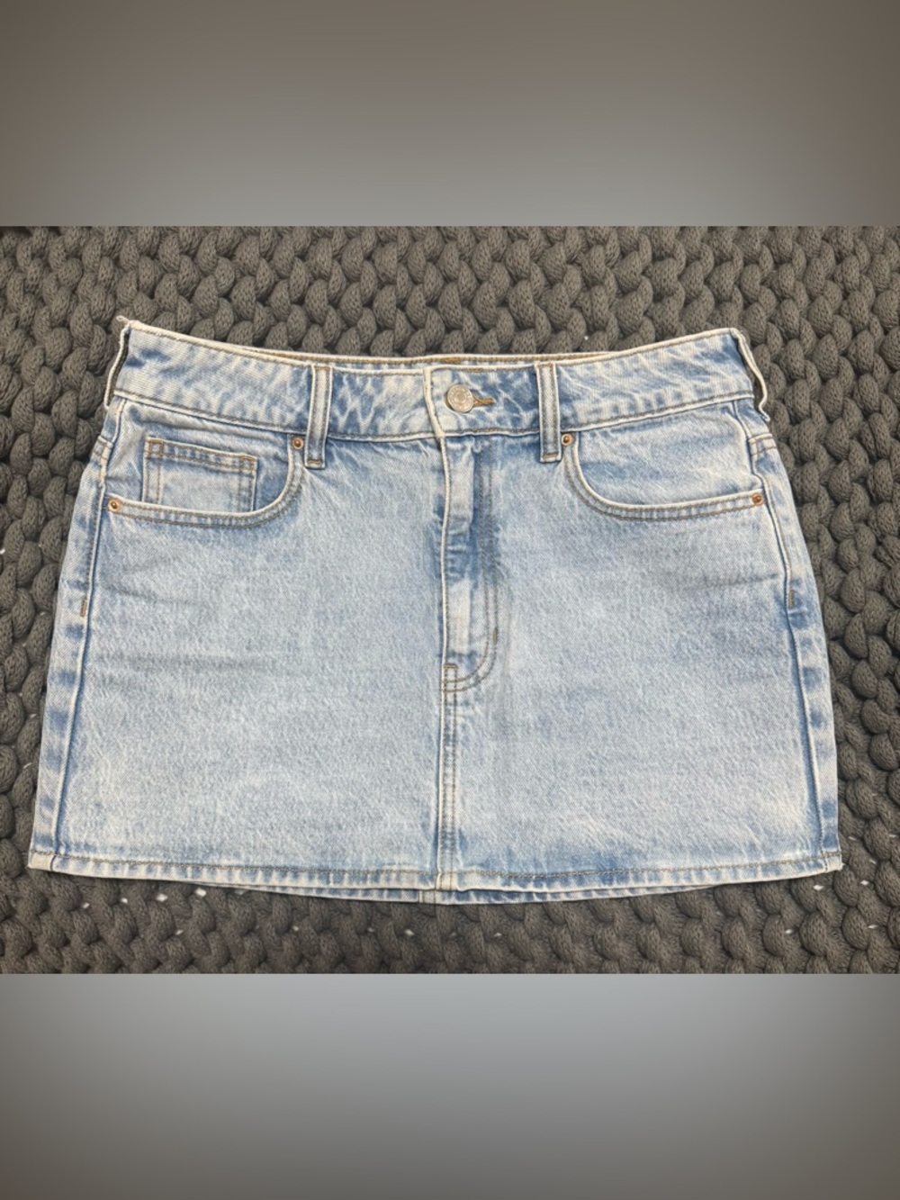 PacSun Light Blue Denim Mini Skirt